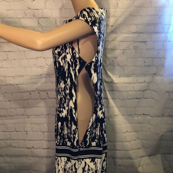 London Style Collection Op Art Black and White Shift Dress 14 - Picture 5 of 10